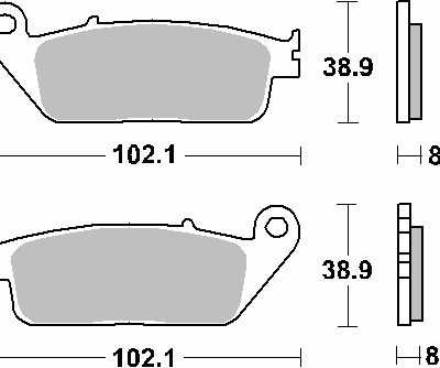 SBS Klocki hamulcowe - 183HF