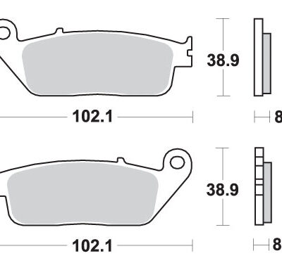 SBS Klocki hamulcowe - 627RST