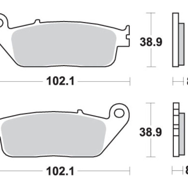 SBS Klocki hamulcowe – 627RST