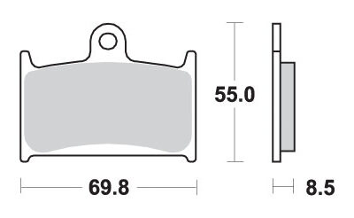 SBS Klocki hamulcowe - 624HS