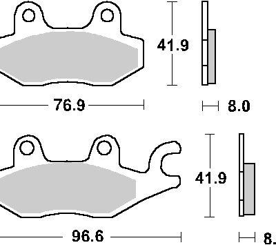 SBS Klocki hamulcowe - 638HS