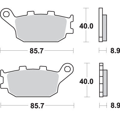 SBS Klocki hamulcowe - HONDA CRF 1000/1100 L AFRIC... (2016-2020)