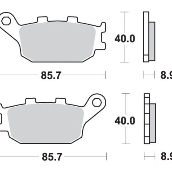 SBS Klocki hamulcowe – HONDA CRF 1000/1100 L AFRIC… (2016-2020)