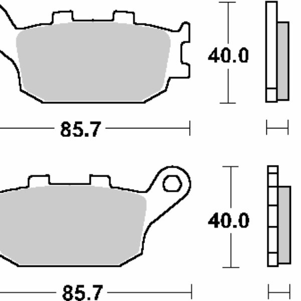 SBS Klocki hamulcowe – 657HF