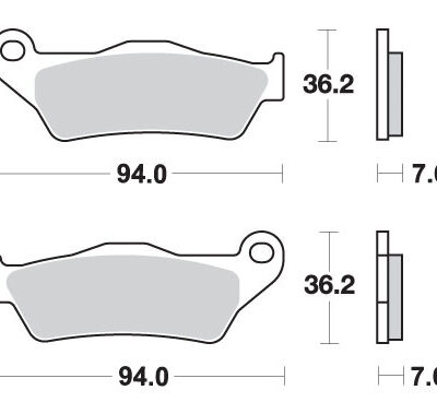 SBS Klocki hamulcowe - 671SI