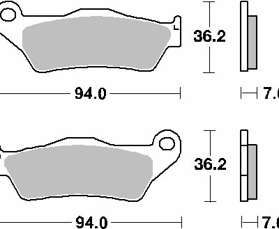 SBS Klocki hamulcowe - 151HF