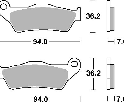 SBS Klocki hamulcowe - 671HS