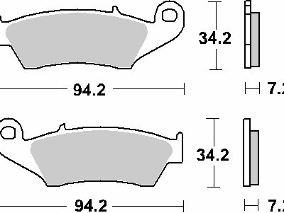 SBS Klocki hamulcowe - 694CS