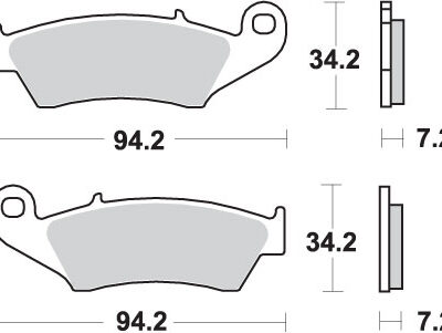 SBS Klocki hamulcowe - 694SI