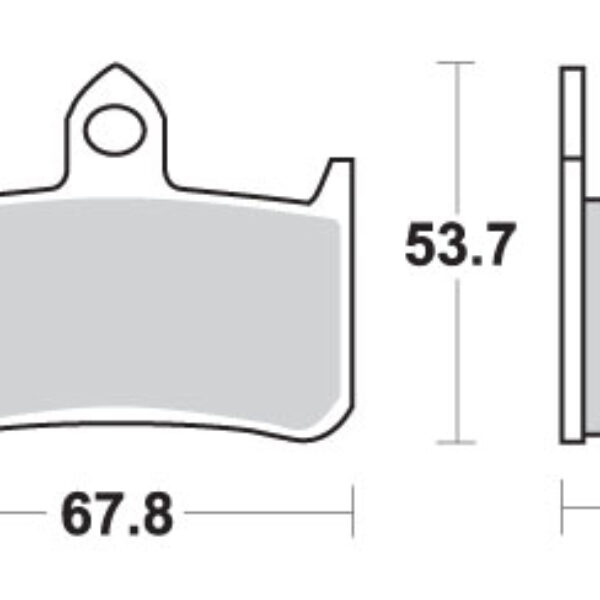 SBS Klocki hamulcowe – HONDA RS 250R (1990-1996) – 622HS