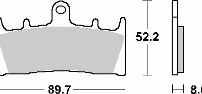 SBS Klocki hamulcowe - 686HF