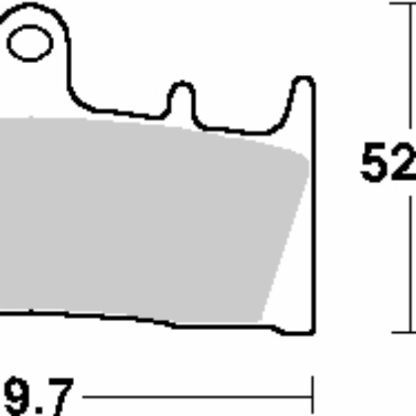 SBS Klocki hamulcowe – 686HF