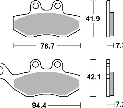 SBS Klocki hamulcowe - 168HF