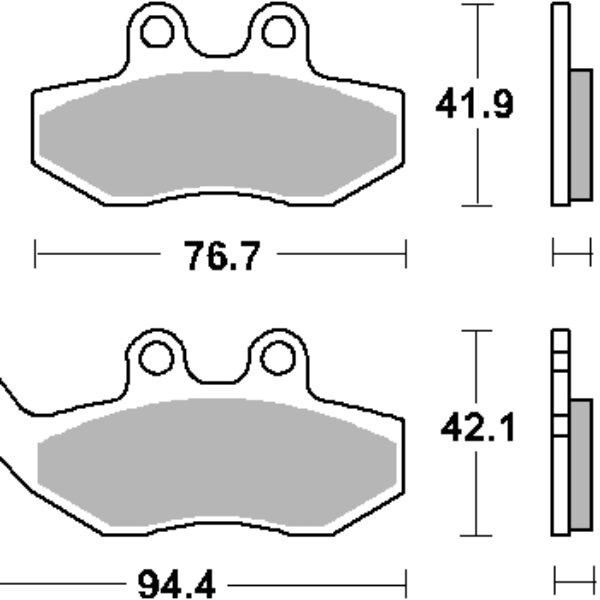 SBS Klocki hamulcowe – 168HF