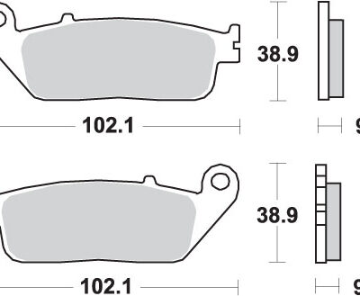 SBS Klocki hamulcowe - HONDA CB 500 - 700HS