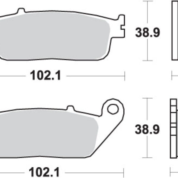 SBS Klocki hamulcowe – HONDA CB 500 – 700HS