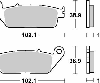 SBS Klocki hamulcowe - 654HS