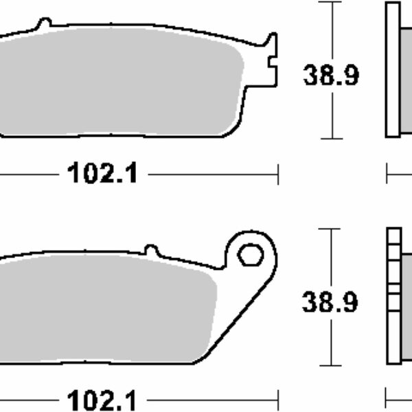 SBS Klocki hamulcowe – 654HS