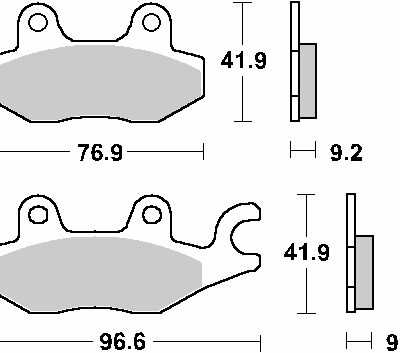 SBS Klocki hamulcowe - HONDA NS-1 75 (1992-2017) - 119CT