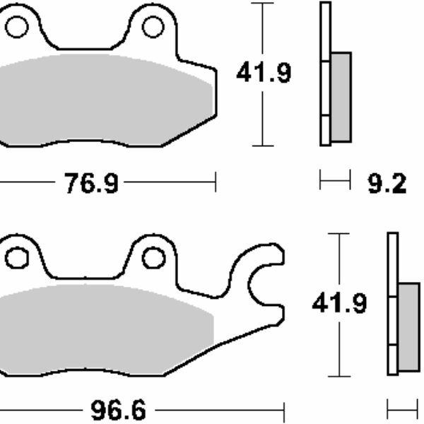 SBS Klocki hamulcowe – HONDA NS-1 75 (1992-2017) – 119CT