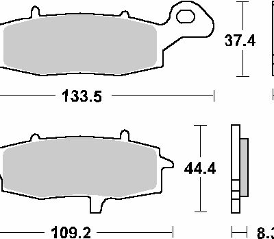 SBS Klocki hamulcowe - 705HF