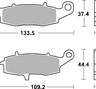 SBS Klocki hamulcowe - 886HF