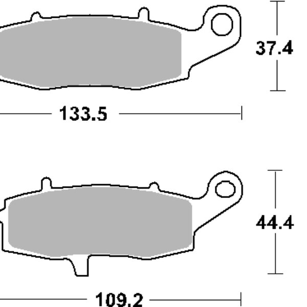 SBS Klocki hamulcowe – 886HF