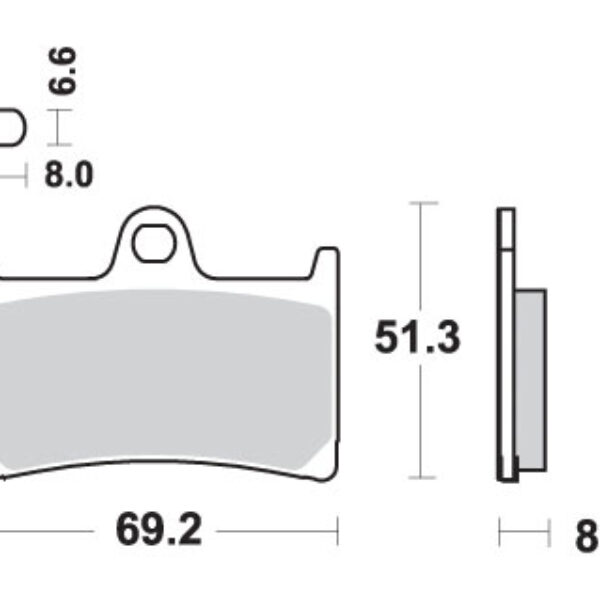 SBS Klocki hamulcowe – 634RST