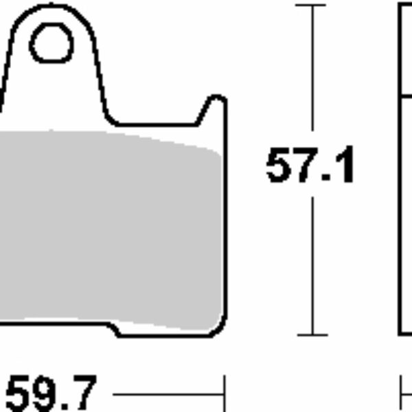 SBS Klocki hamulcowe – 715HF