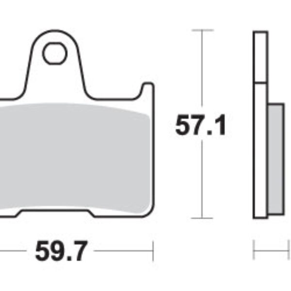 SBS Klocki hamulcowe – SUZUKI GSXR TYŁ (2004-2006) – 765LS