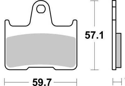 SBS Klocki hamulcowe - BMW M 1000 RR TYŁ (2021-2023)
