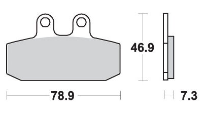 SBS Klocki hamulcowe - 588HF