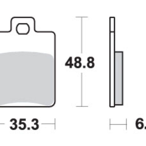 SBS Klocki hamulcowe – DERBI SONAR 50 (1996-2011)