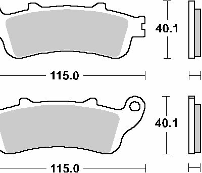 SBS Klocki hamulcowe - HONDA CBR1000RR - 736HF