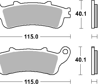 SBS Klocki hamulcowe - HONDA CBR1000RR - 735HF