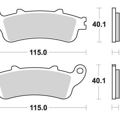 SBS Klocki hamulcowe - HONDA CBR1000RR - 736LS