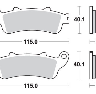 SBS Klocki hamulcowe - HONDA CBR1000RR - 735HS