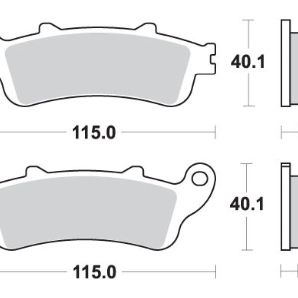 SBS Klocki hamulcowe – HONDA CBR1000RR – 735HS