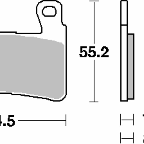 SBS Klocki hamulcowe – HONDA CBR 600RR KOLOR CZARNY (2003-2004) – 734HF