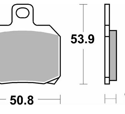 SBS Klocki hamulcowe - APRILIA 1000RSV TYŁ - 730RQ