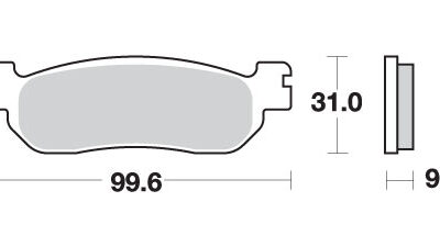 SBS Klocki hamulcowe - YAMAHA X-MAX/MAJESTY/X-CITY... - 155MS
