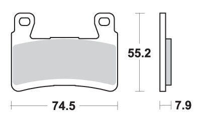 SBS Klocki hamulcowe - KAWASAKI ZX-6R
