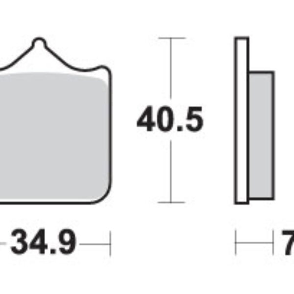 SBS Klocki hamulcowe – 762RST