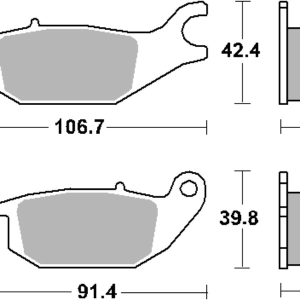 SBS Klocki hamulcowe – YAMAHA MW 125 TRICITY KOLOR… (2014-2019)