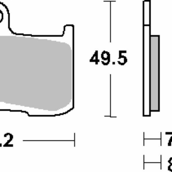 SBS Klocki hamulcowe – KAWASAKI Z800/100 – 782HS