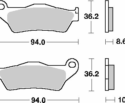 SBS Klocki hamulcowe - BMW R850/1100/1150/1200 - 742HF