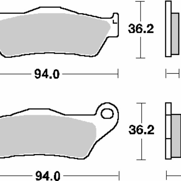 SBS Klocki hamulcowe – BMW R850/1100/1150/1200 – 742HF