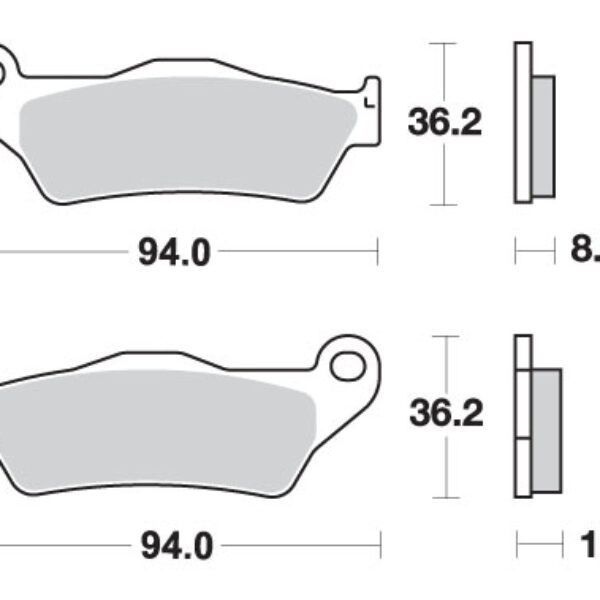 SBS Klocki hamulcowe – BMW R850/1100/1150/1200 – 742LS