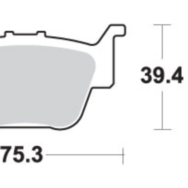 SBS Klocki hamulcowe – HONDA TRX420/650/680 TYŁ