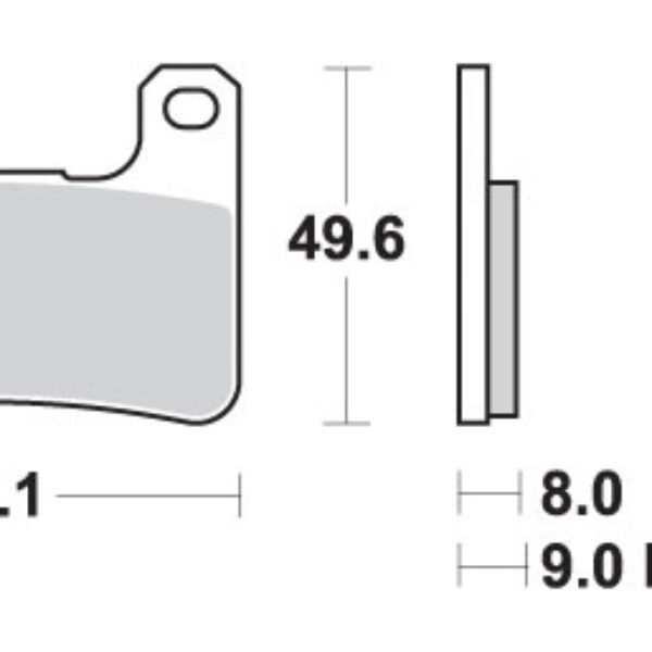 SBS Klocki hamulcowe – SUZUKI GSX-R 600/750/100/13… – 806DC